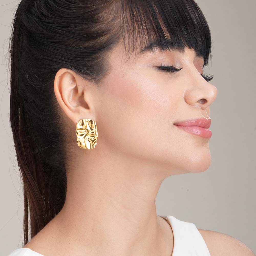 Ruptured Gold Earrings