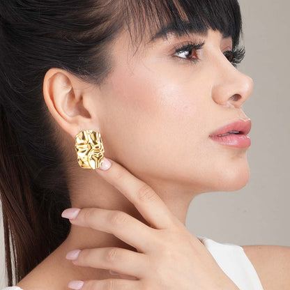 Ruptured Gold Earrings