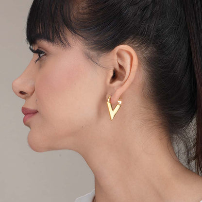 Gilded V Earrings