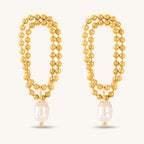Beaded Pearl Grace Earrings