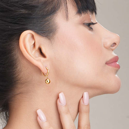 Golden Orb Earrings