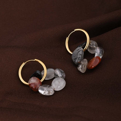 Boho Gold Hoop Earrings