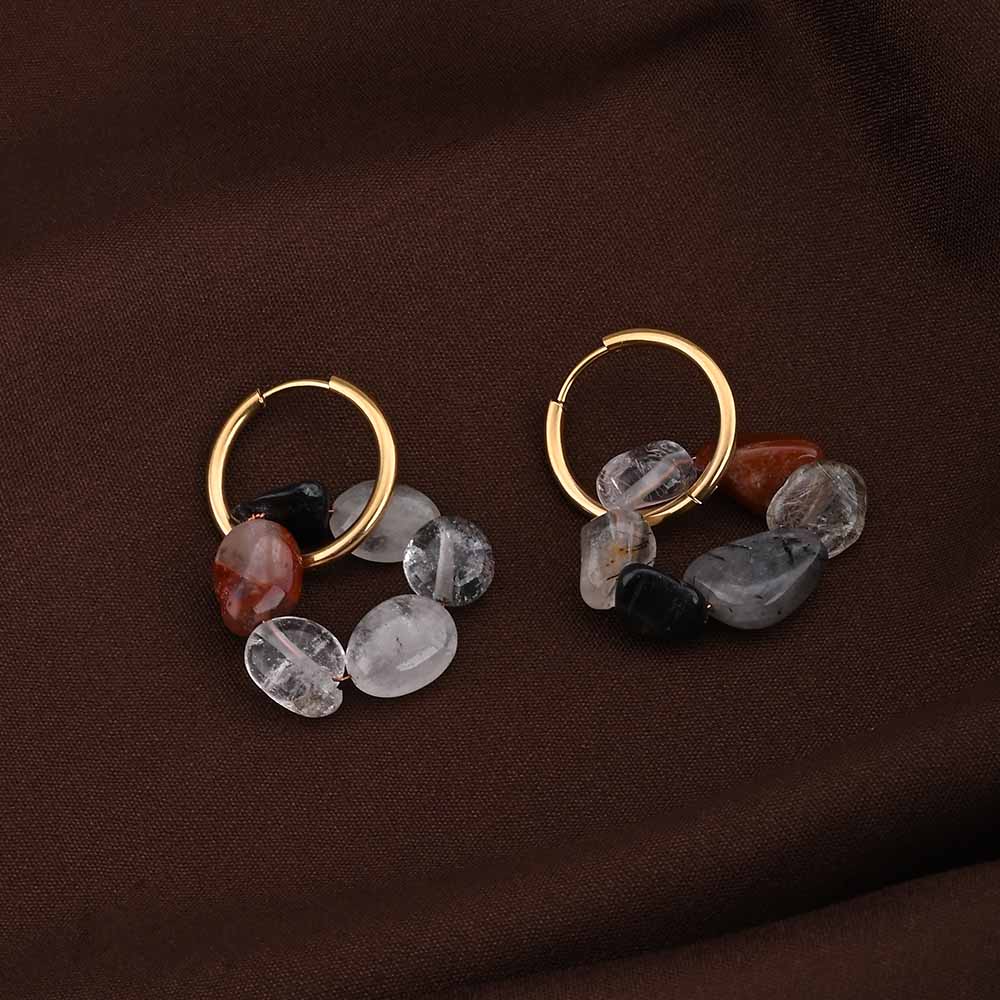 Boho Gold Hoop Earrings