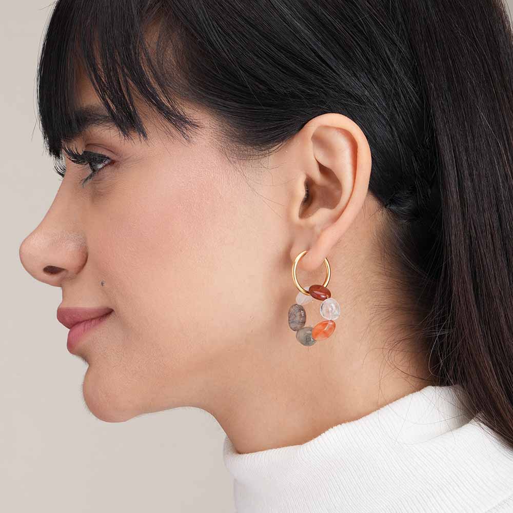 Boho Gold Hoop Earrings