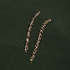 Elegant Gold Stone Drop earrings