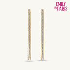 Elegant Gold Stone Drop earrings