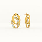 Elegant Interlinked Stud Earrings