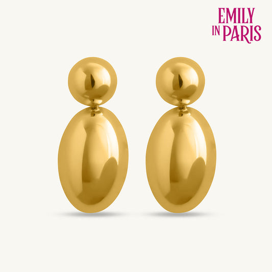 Golden Globes Drop Earrings