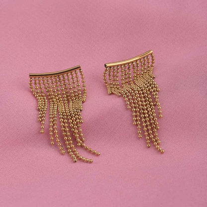 Gold Chain Drop Earrings