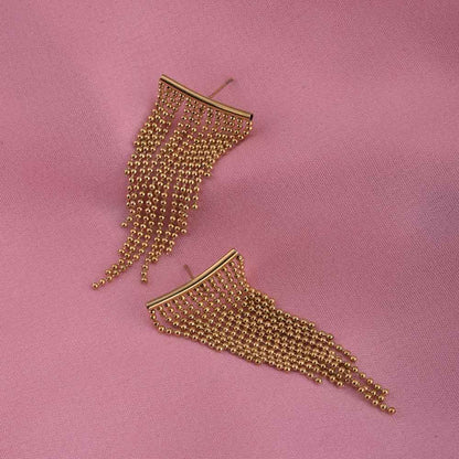 Gold Chain Drop Earrings