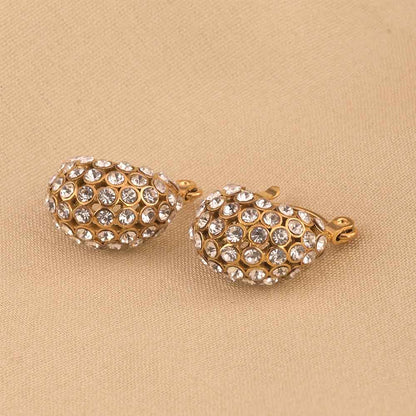 Modern Studded Hoop Earrings