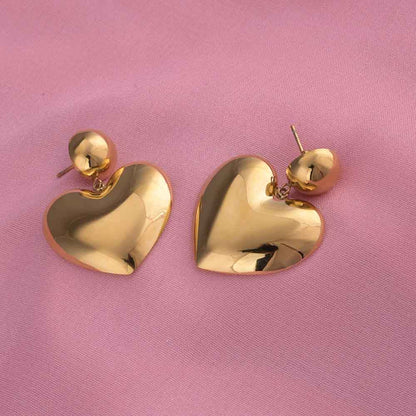 Heart of Gold Drop Earrings