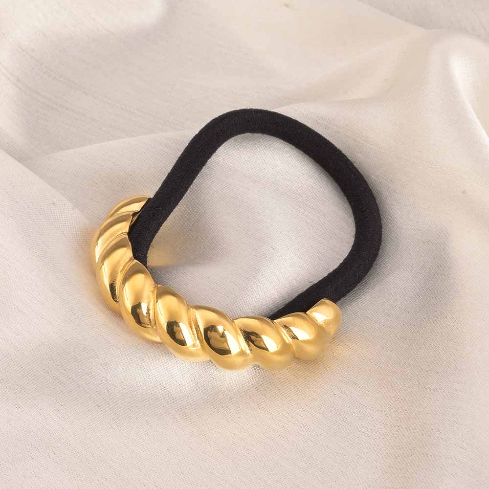 Croissant Hair Tie | Gold