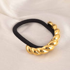 Croissant Hair Tie | Gold