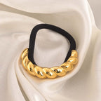 Croissant Hair Tie | Gold