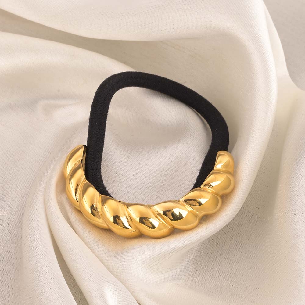 Croissant Hair Tie | Gold