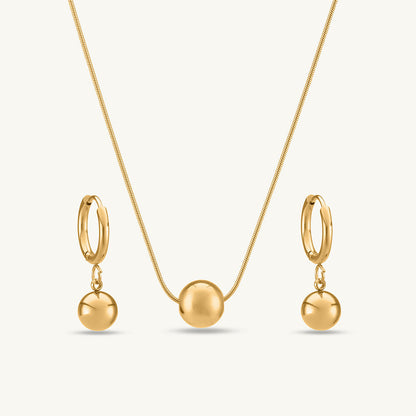 Hearts All Over Bracelet & Golden Orb Set Jewellery Set