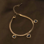 Ebony-Ivory Hearts Set