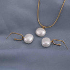 Classic Pearl Pendant and Earrings Set