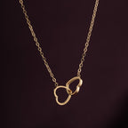Couple Heart Pendant Necklace