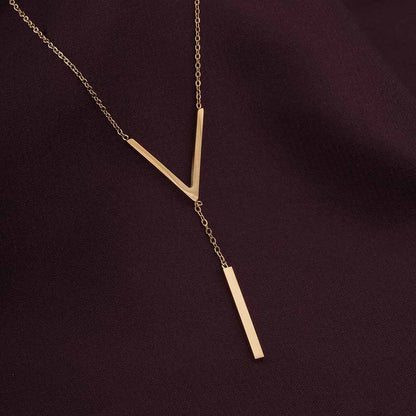 V Shaped Pendant Necklace