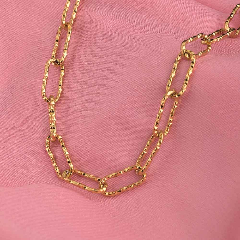 Shimmering Link Chain Necklace