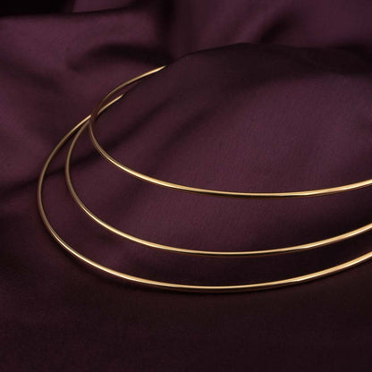 Golden Elegance Layered Chocker Necklace
