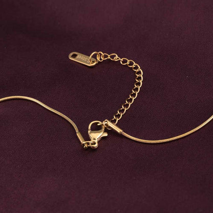Golden Heart Charm Chain Necklace