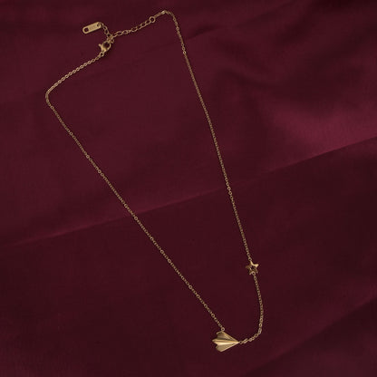 Simple Chain Necklace with Star Charm