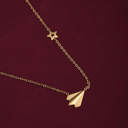 Simple Chain Necklace with Star Charm