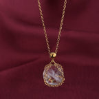 Crystal Eye Catching Chain Necklace