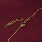 Crystal Eye Catching Chain Necklace