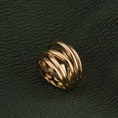 Wavy Wire Gold Ring