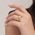Classic Stone Gold Ring