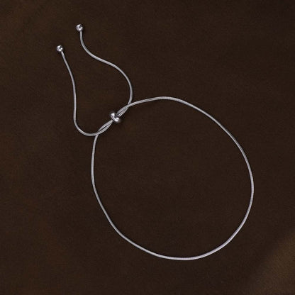 Minimalist Design Snake Chain Round Anklet