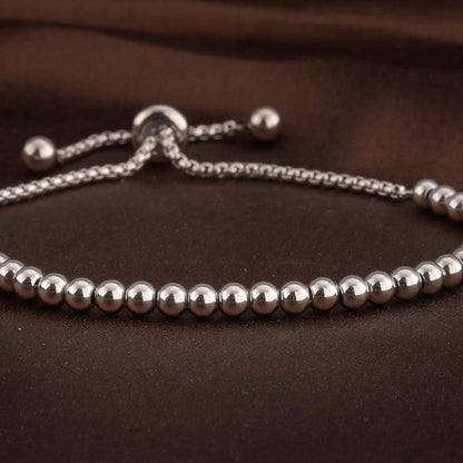 Minimalist Silver Charm Bracelet