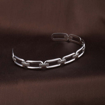 Minimalist Silver Link Bracelet