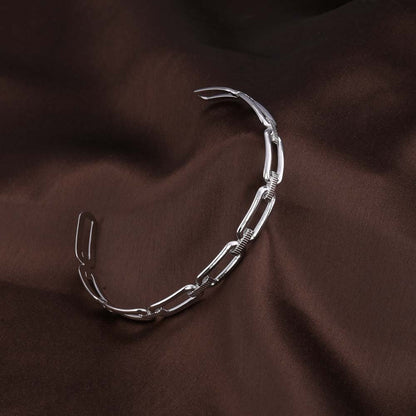 Minimalist Silver Link Bracelet