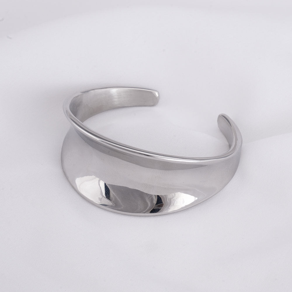 Bold Wave Cuff Bracelet