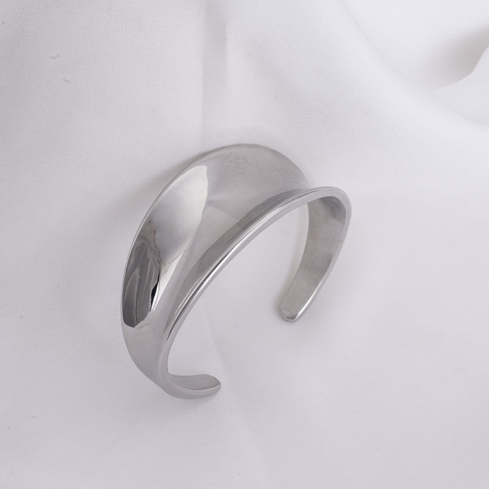 Bold Wave Cuff Bracelet