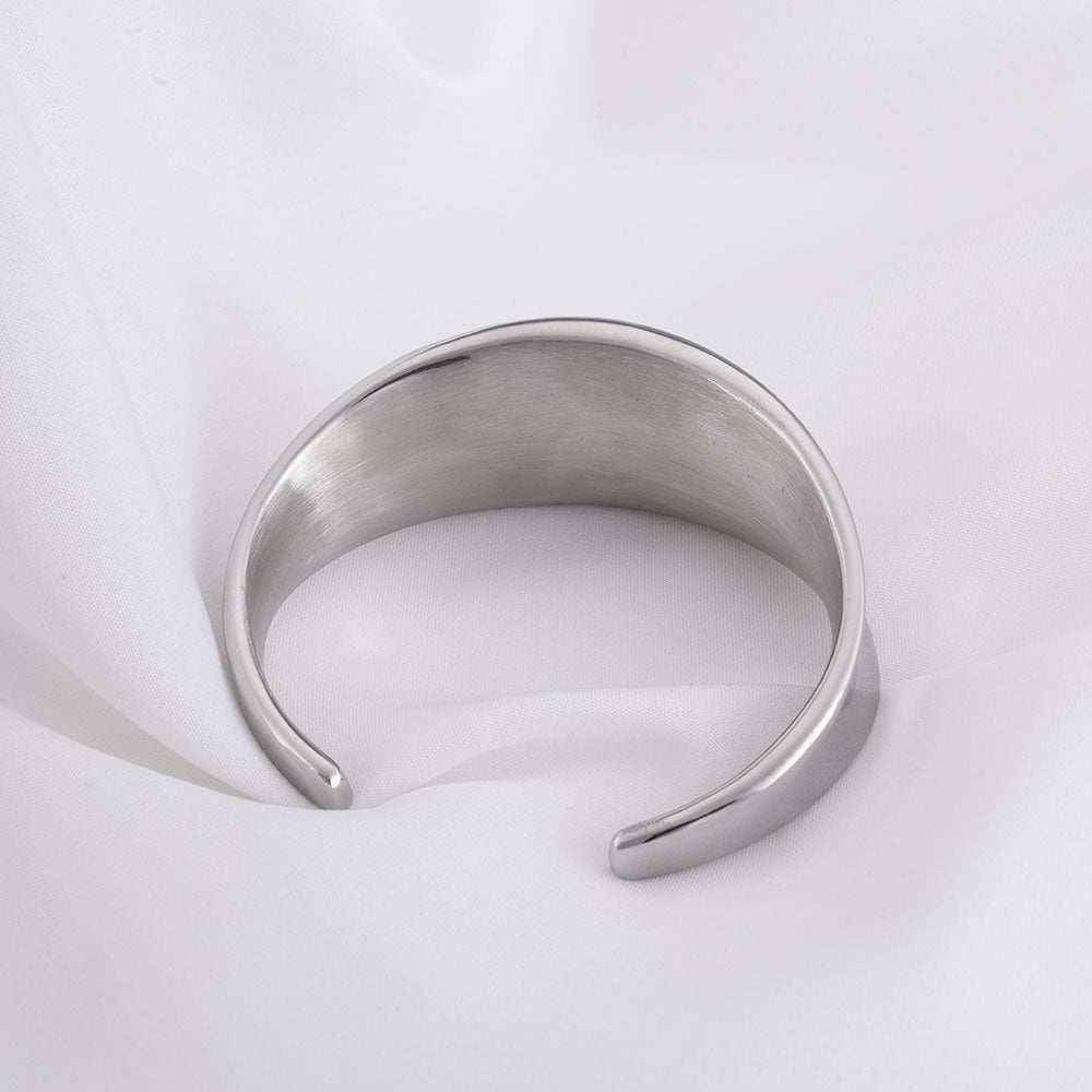 Bold Wave Cuff Bracelet