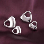 Elegant Heart Charms Drop Earrings