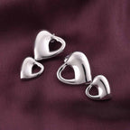 Elegant Heart Charms Drop Earrings