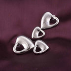 Elegant Heart Charms Drop Earrings