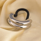 Double Curve Hair Tie | Silver