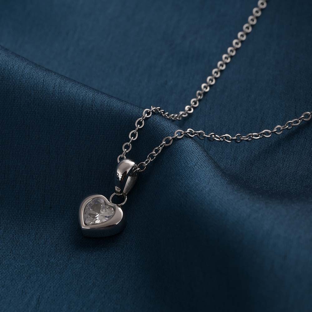 Bejeweled Heart Necklace