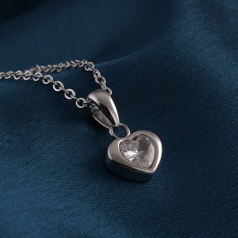 Bejeweled Heart Necklace
