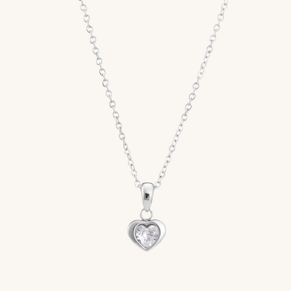 Bejeweled Heart Necklace