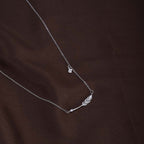 Dazzling Leaf Necklace | Silver