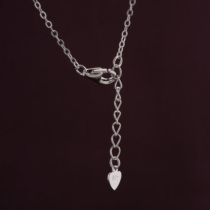 Solitaire Love Necklace | Silver